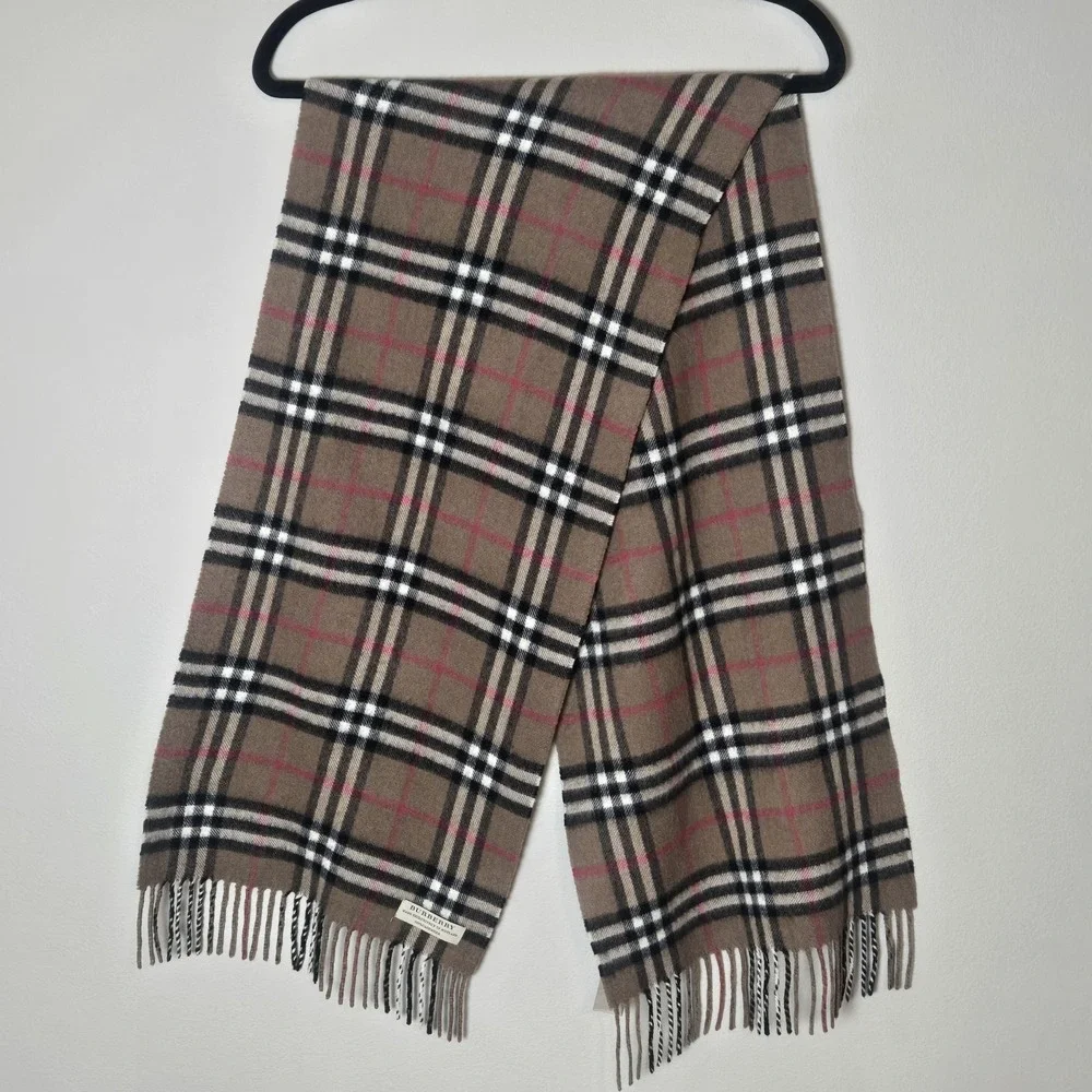 Burberry London Cashmere Nova Check Scarf 55